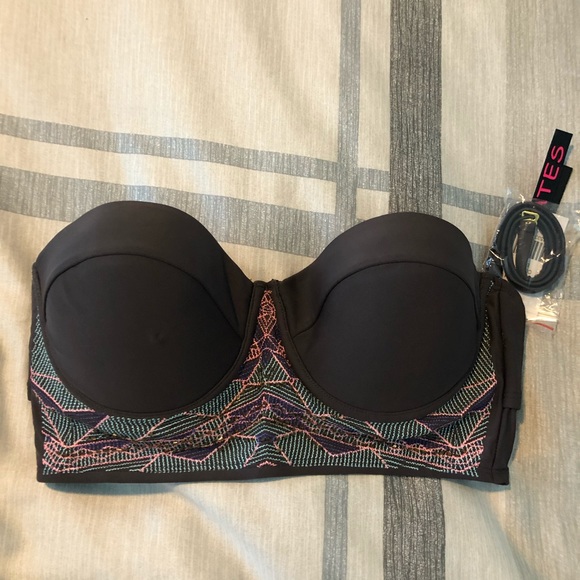 Brown and teal bathing suit - Picture 3 of 6